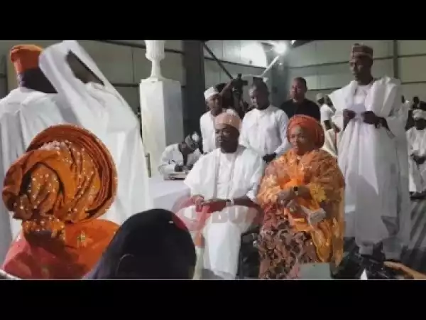 Video: Oba Elegushi Represents His Dad As They Are Spotted With The Bride